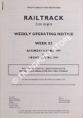 Book cover of Weekly Operating Notice, 5 to 11 April 1997 by Railtrack East Anglia